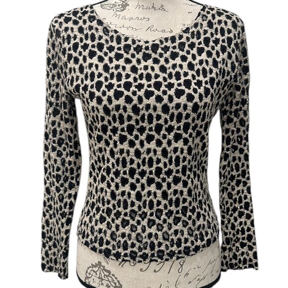 Y2K Fuego Textured Animal Print Top - Picture 5 of 8